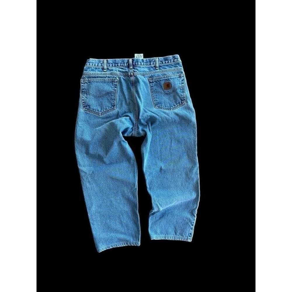 Vintage 90's Carhartt B17DST Relaxed Fit Tapered Straight Leg Denim Jeans 36x26